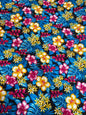 GTEX Collection A200- Polynesian Floral Fabric - Plumeria Hawaiian Flowers All over Fabric Design - Sold by the Yard - Rayon Fabric 45"  | Gtex Fabrics
