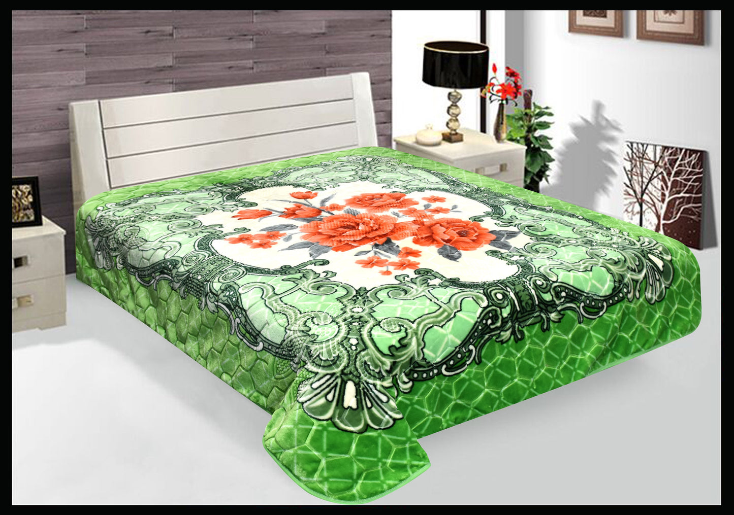 New Aloha Blanket by GTEX - 1-Ply High Quality HD Design 3-D Embossed Queen Size 77"  90" 4.5 LBS Korean Style Blanket Super Sot and Cozy " | Gtex Fabrics