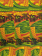 GTEX Collection - New Digital Tribal Tattoo Design with Hibiscus Flowers -Island Fabric - Sold by the Yard - Poly Cotton Fabric 45" | Gtex Fabrics