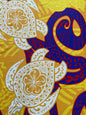 New Tropical Turtle Large Design Polynesian Fabric - Peach Skin Fabric- by the Yard 58" Wide - New Design - Island Fabric 107 | Gtex Fabrics