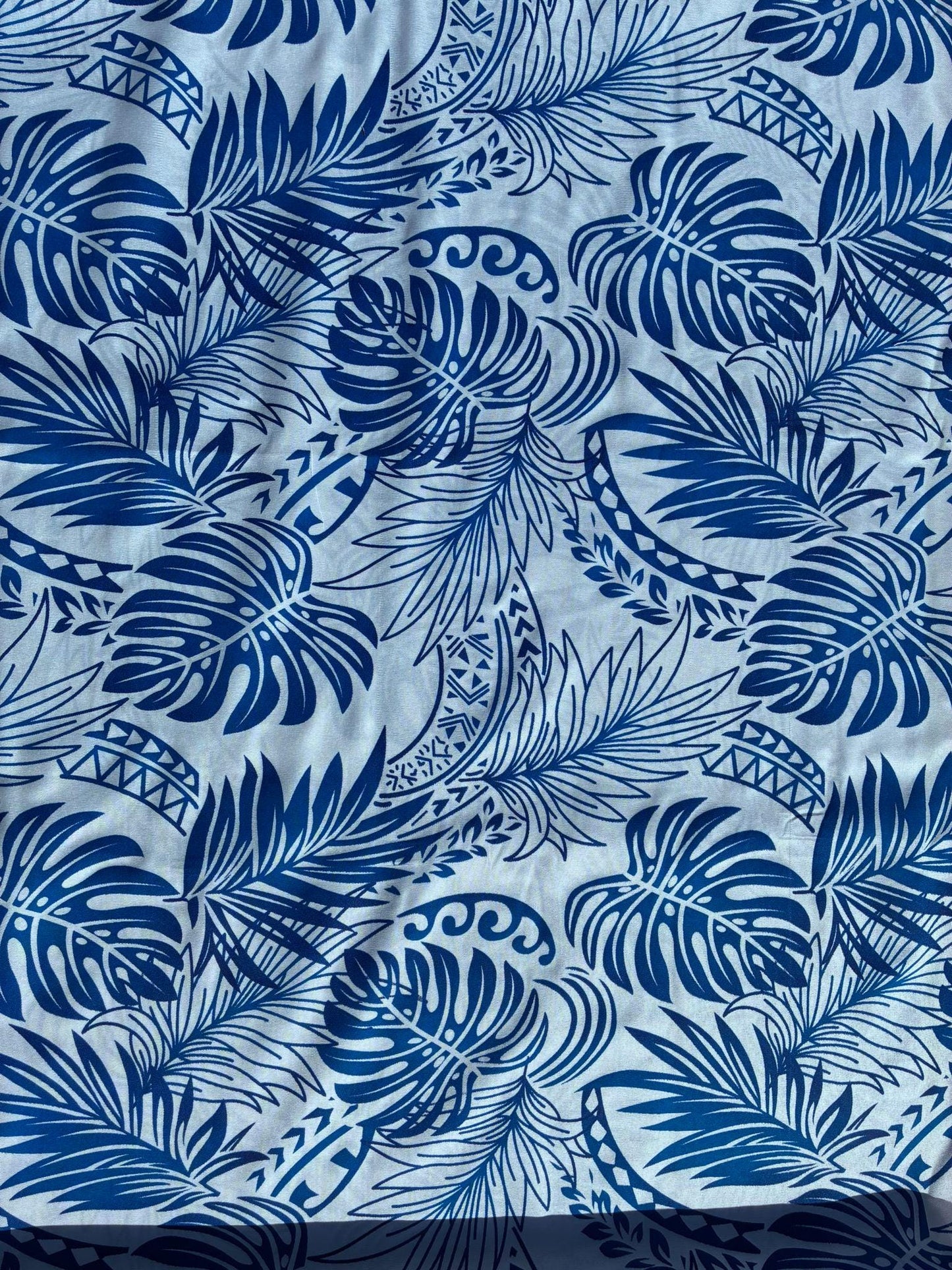 Gtex Collection- Polynesian Elegance: 36" Polyester Fabric with Poly Cotton Feel – Monstera Plant Design - Vibrant Colors - Wholesale Price | Gtex Fabrics