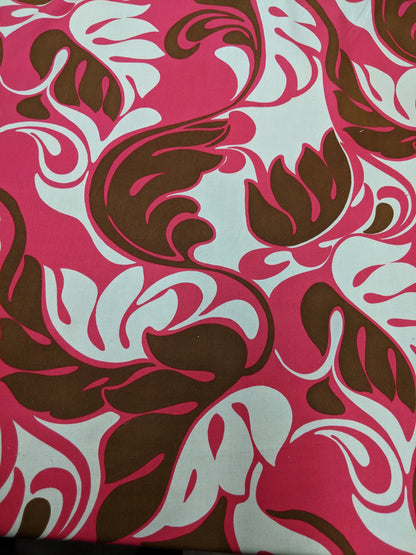 Hawaiian Print Luau Floral Luxury Rayon Fabric 45" Sold By The Yard  | Gtex Fabrics