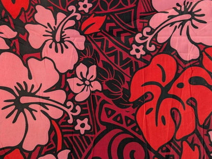 Roll, Bolt – Polynesian Elegance: 36″ Polyester Fabric with Poly Cotton Feel– Tropical and Floral Fusion- Made In Thailand – Wholesale Price  | Gtex Fabrics