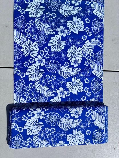 Floral Collection- Polynesian Elegance: 36" Polyester Fabric with Poly Cotton Feel – Exquisite Design - Vibrant Colors - Wholesale Price | Gtex Fabrics