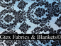 Royal Victorian Gothic Damask Taffeta Flocked Fabric for Dresses, Home Decor, Apparel, Curtains, ETC by the Yard (58") Soft Textured Damask