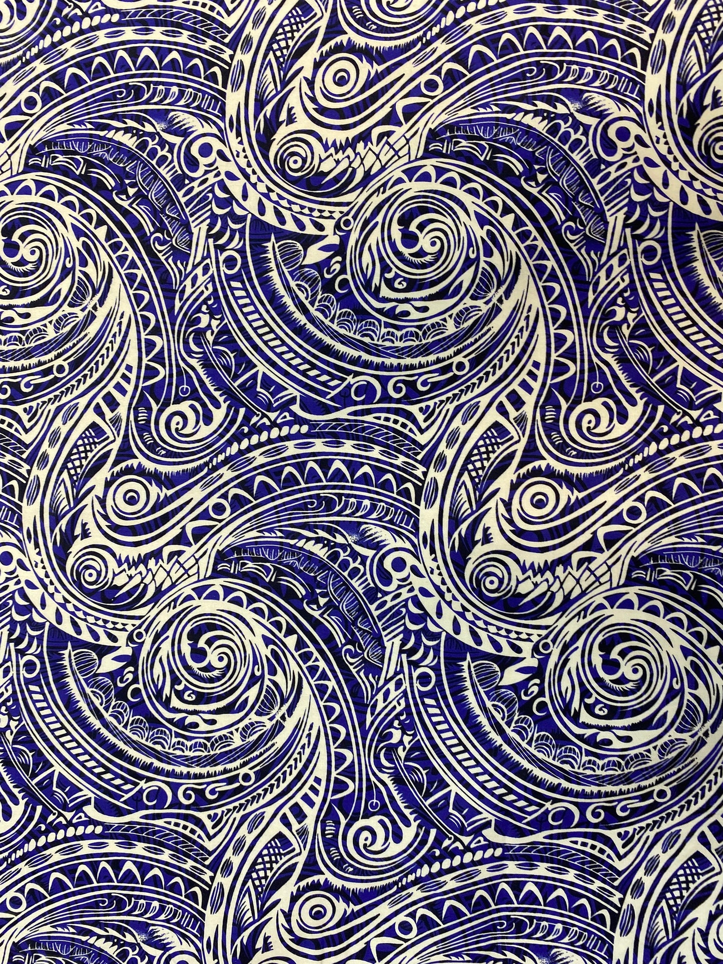 GTEX Collection - Polynesian Fabric -Tribal Tattoo Fabric, Samoan Print - Sold by the Yard - 100% Cotton Fabric 45" - New Tribal Design  | Gtex Fabrics