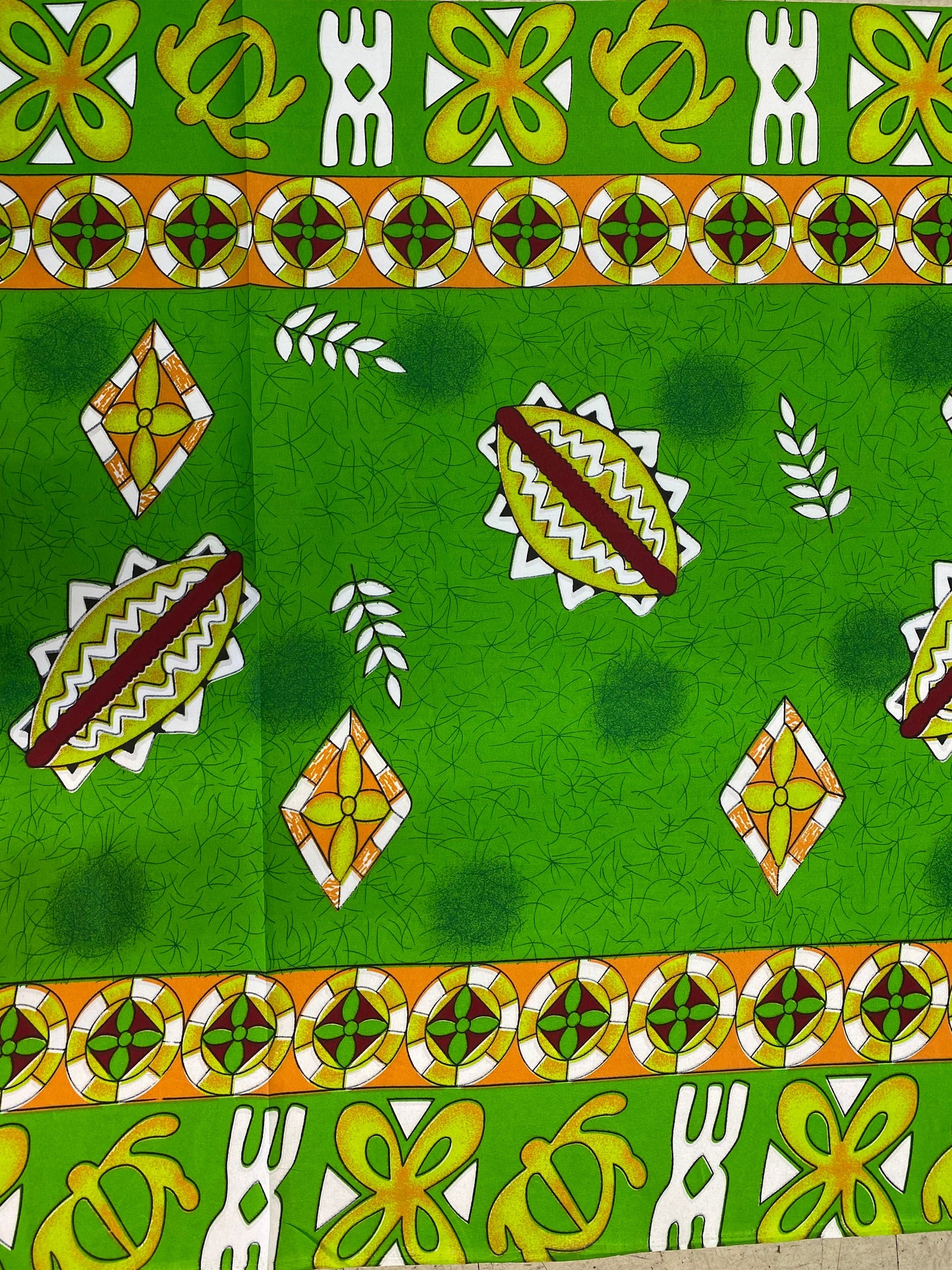 Polynesian Elegance – 36" Wide Polyester Fabric with Soft Blend Feel | Hawaiian & Floral Fusion | Made in Thailand | Wholesale Roll Price | Gtex Fabrics