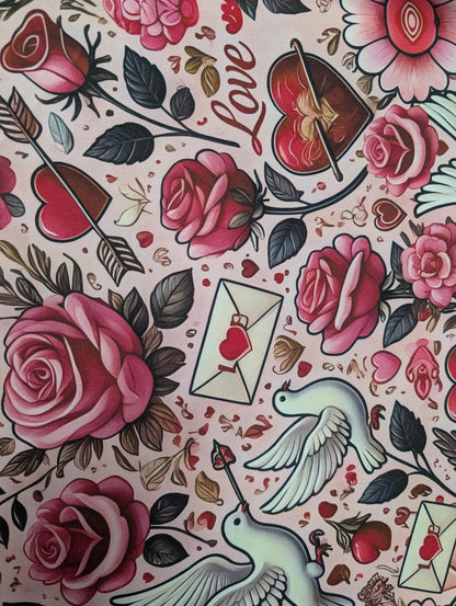 Premium Quality "58" Wide Mini Matt Fabric – Special Occasion, Love, Romantic, Easter Theme - Vibrant Prints with Timeless Design  | Gtex Fabrics