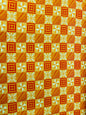New! Polynesian Fabric, Fiji, Hawaiian -Tapa Block Print Toss, Vibrant Colors, Island Fabric - Sold by the Yard - Peach skin Fabric 45" | Gtex Fabrics