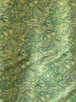 58” Paisley Satin Fabric – Imitation Silk, Jacquard Look, Indian Style Design for Apparel & Decoration | Gtex Fabrics
