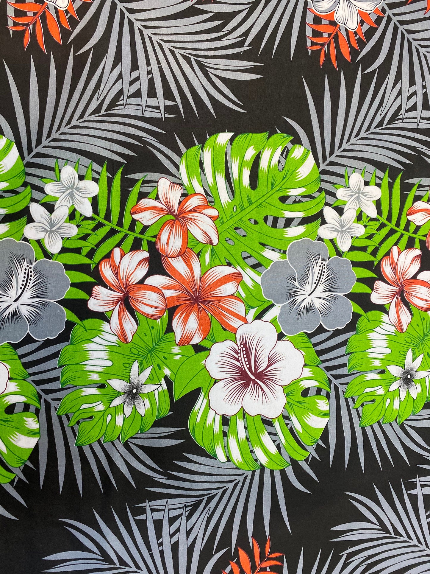New Aloha Print - Tropical Polynesian Hawaiian Fabric by The Yard or Roll 45" Wide | Gtex Fabrics