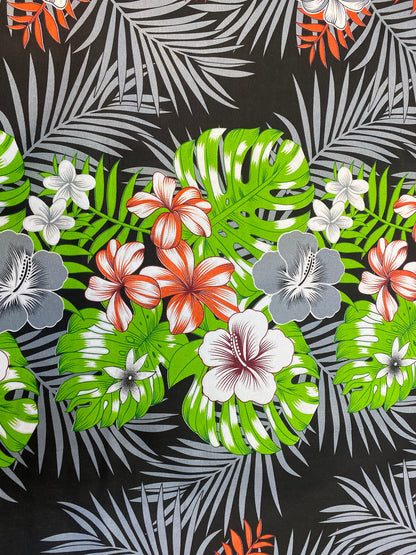 New Aloha Print - Tropical Polynesian Hawaiian Fabric by The Yard or Roll 45" Wide | Gtex Fabrics
