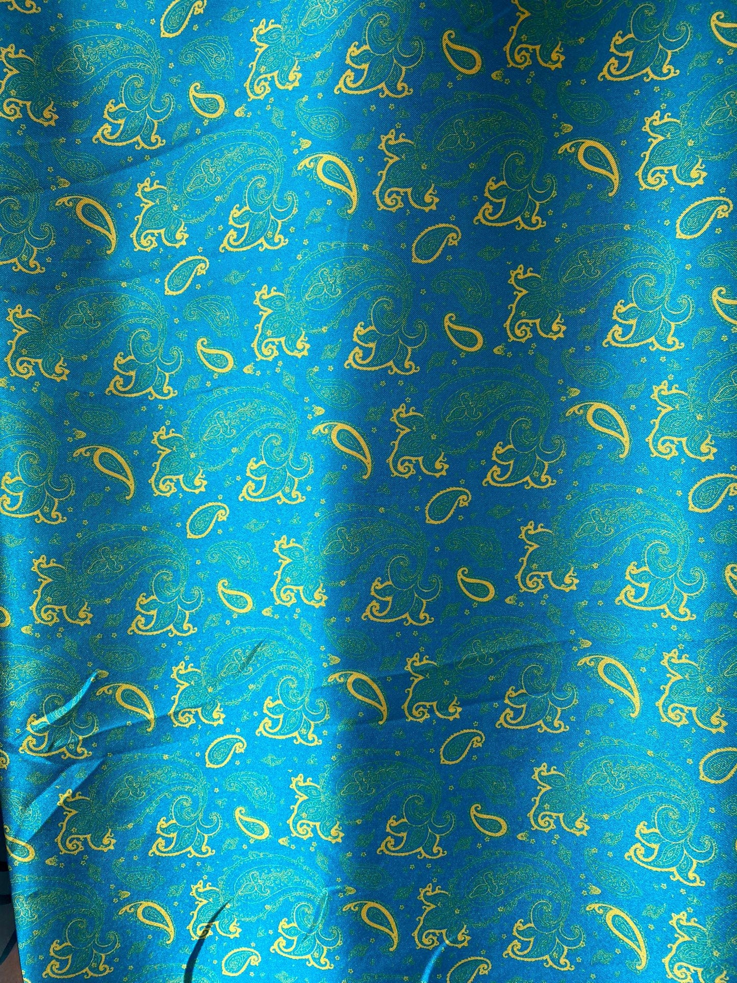 58” Paisley Satin Fabric – Imitation Silk, Jacquard Look, Indian Style Design for Apparel & Decoration Style 2 | Gtex Fabrics