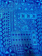 Polynesian Elegance: 36" Polyester Fabric with Poly Cotton Feel– Tribal and Floral Fusion  Tapa Block Print- Made In Thailand - Low Price  | Gtex Fabrics