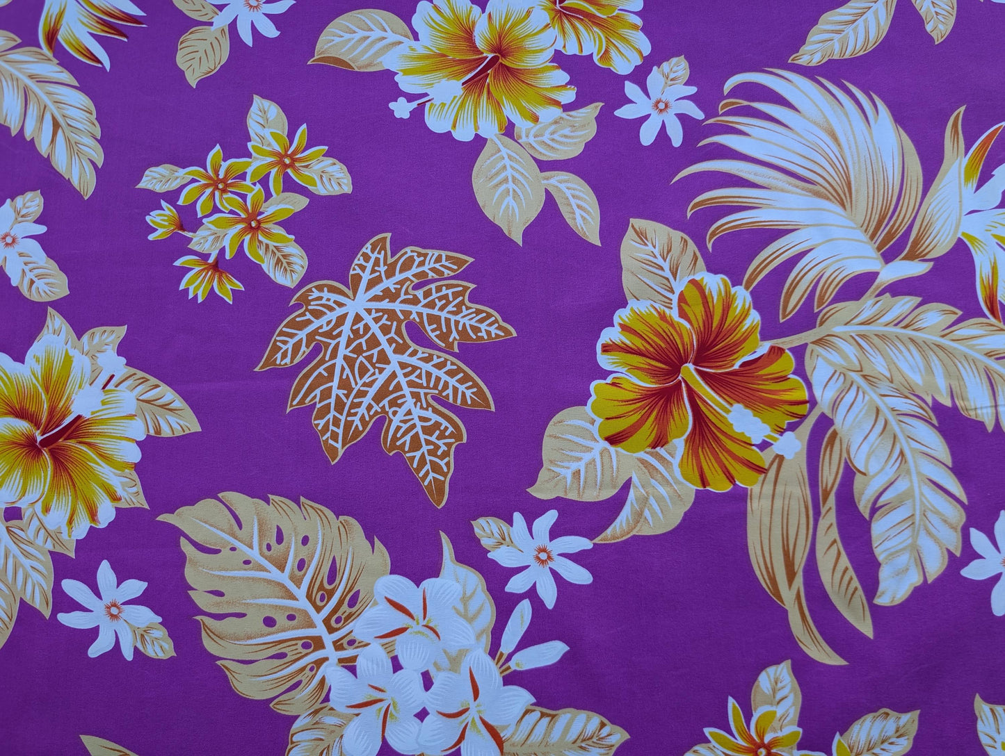 Roll, Bolt - Polynesian Elegance: 36" Polyester Fabric with Poly Cotton Feel– Tropical and Floral Fusion - Vibrant Colors - Wholesale Price  | Gtex Fabrics