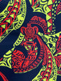 New Tropical Tribal Turtle Design Polynesian Fabric - Peach Skin Fabric- by the Yard 58" Wide - New Design - Hawaiian Fabric  | Gtex Fabrics