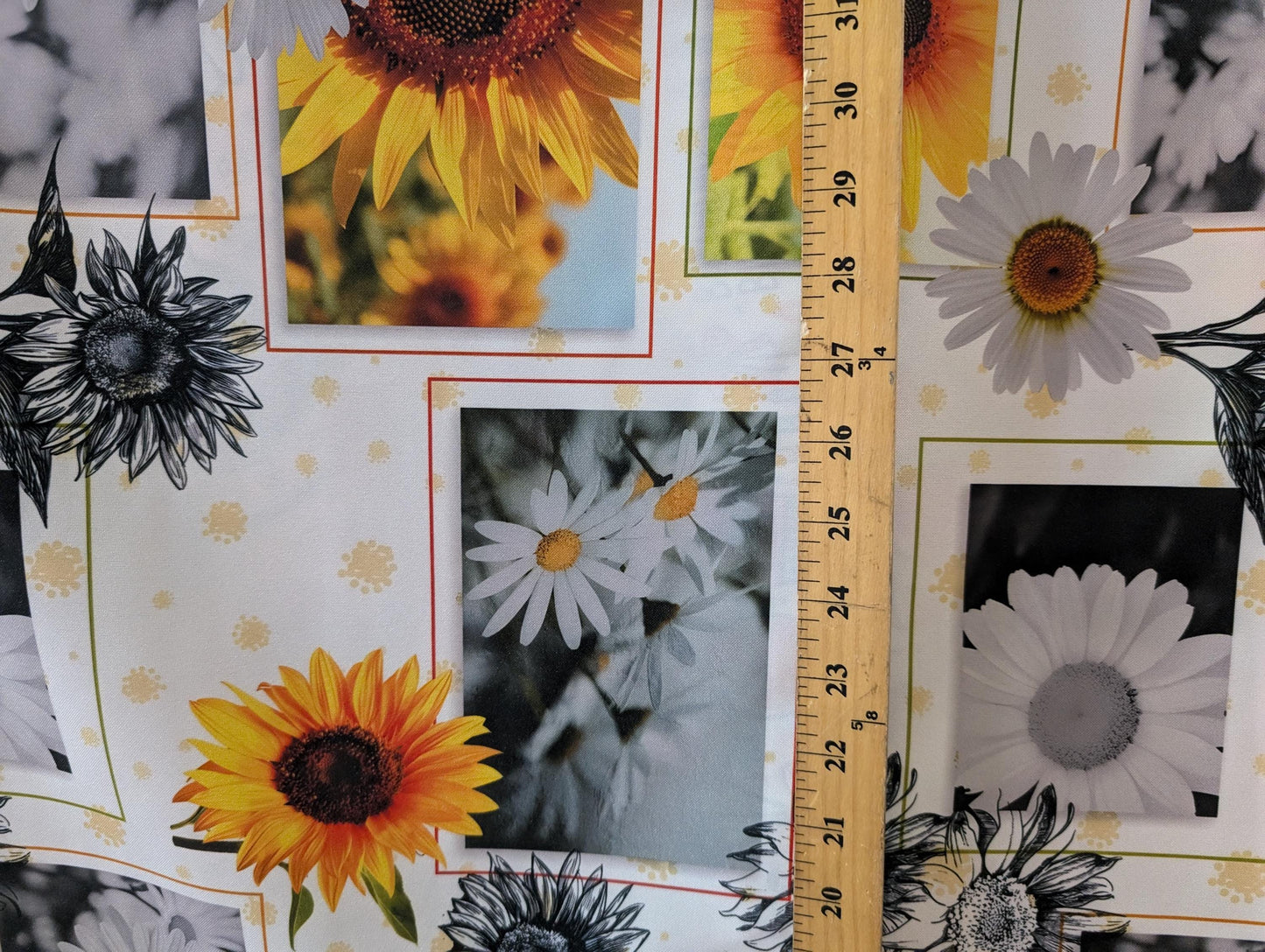 High Quality "58" Wide Mini Matt Fabric – Spring Season, Fall Season, Sunflower Design - Vibrant Colors - Sold By The Yard | Gtex Fabrics