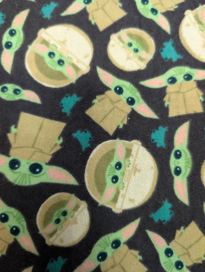 Disney Star Wars The Child Baby YODA Toss 100% Cotton Flannel Soft Fabric by The Yard  | Gtex Fabrics