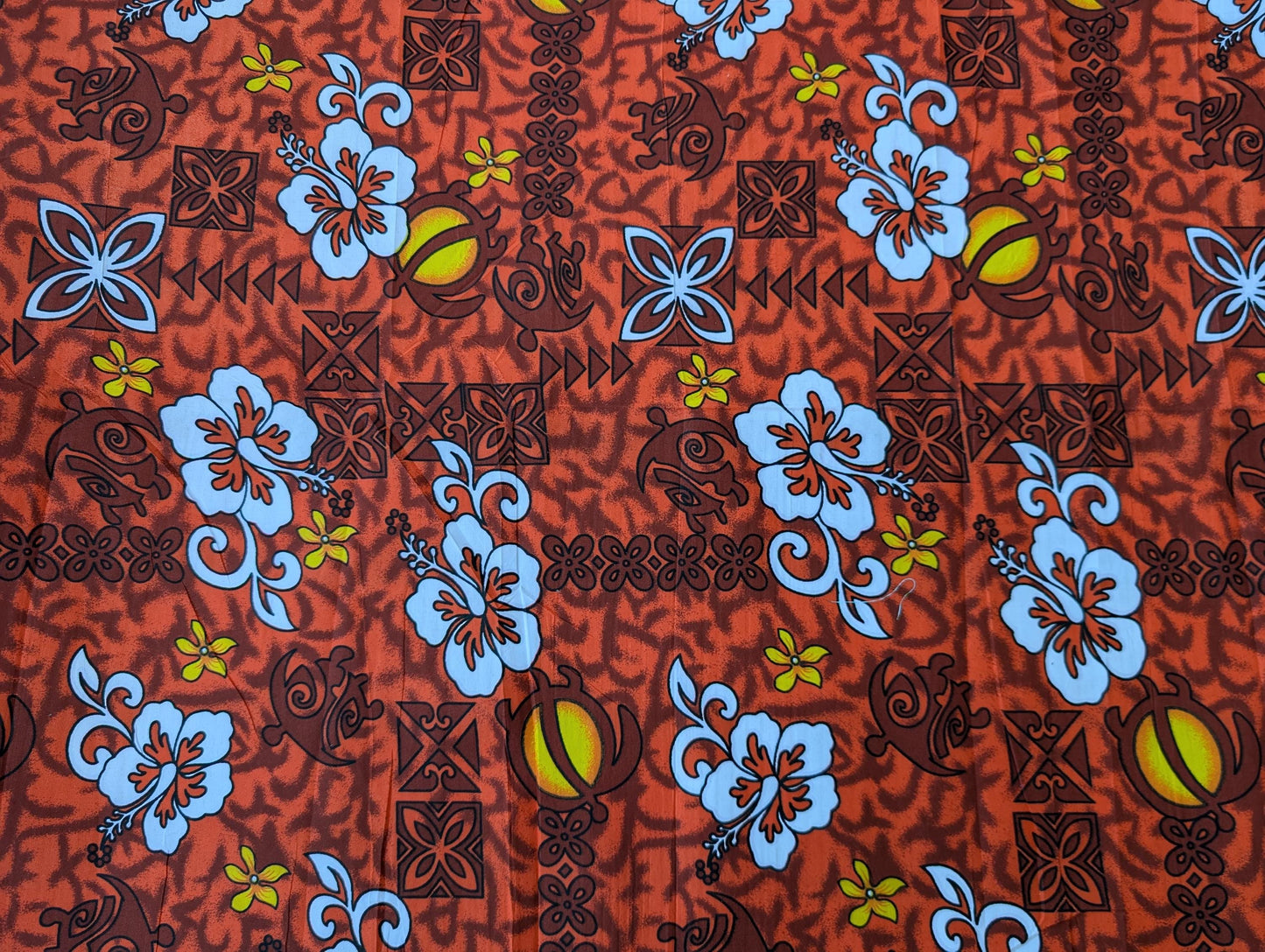 Roll, Bolt - Polynesian Elegance: 36" Polyester Fabric with Poly Cotton Feel– Tropical and Floral Fusion- Made In Thailand - Wholesale Price | Gtex Fabrics