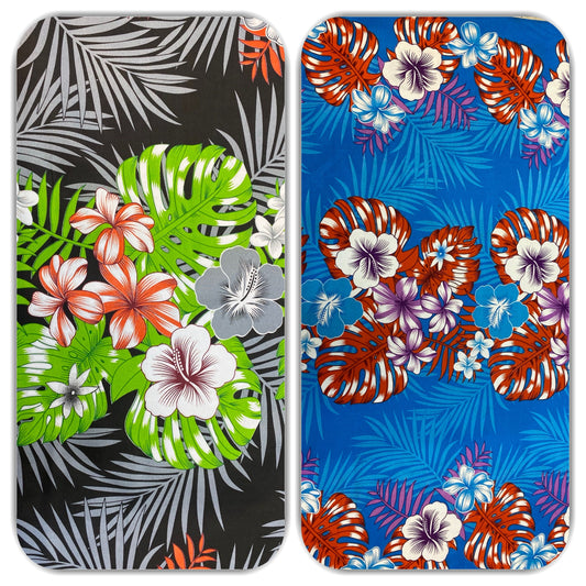 New Aloha Print - Tropical Polynesian Hawaiian Fabric by The Yard or Roll 45" Wide | Gtex Fabrics