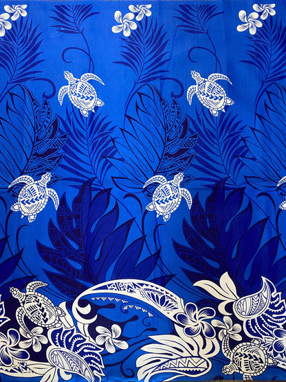 Roll, Bolt - Polynesian Elegance: 36" Polyester Fabric Border Print– Tropical and Floral Fusion- Made In Thailand - Wholesale Price | Gtex Fabrics