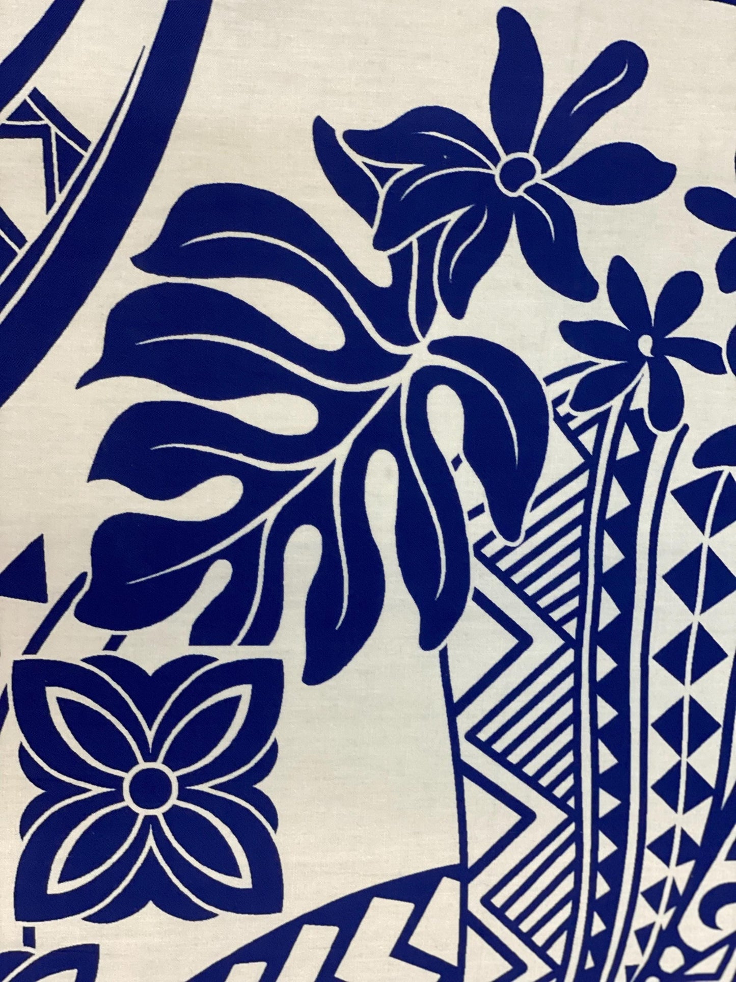 GTEX Collection - Polynesian Fabric -Monstera Leaf, Tribal Elements, Island Fabric - Sold by the Yard - 100% Cotton Fabric 45" - New Design | Gtex Fabrics