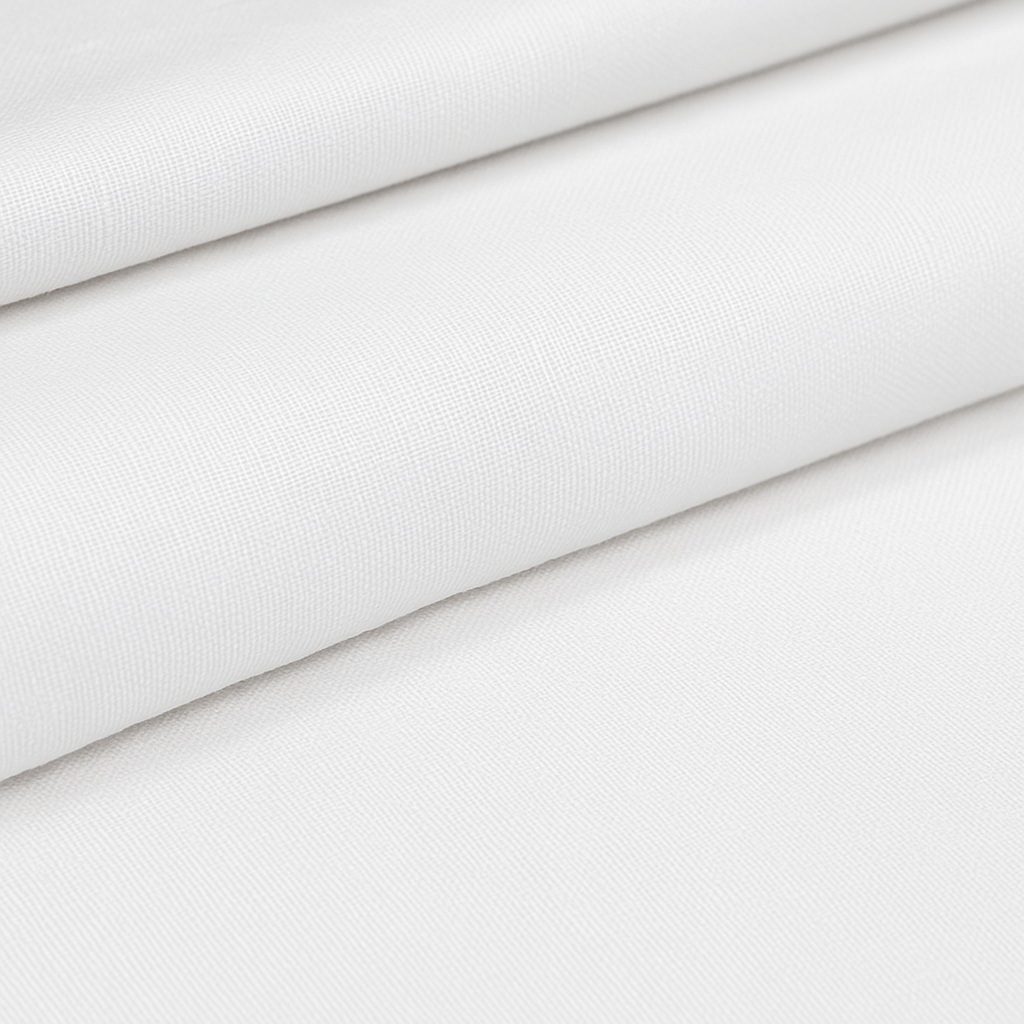 White 100% Cotton Fabric – Solid Color, 44” Wide Quilting & Sewing Fabric by the Yard