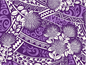 Polynesian Tribal Floral Fabric by the Yard – 45" Wide Poly Cotton Print | Hawaiian Island Tapa Pattern for Sewing, Crafts & Home Décor