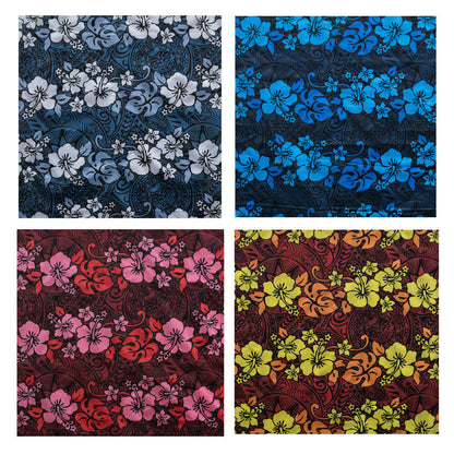 Hibiscus/Plumeria/Monstera Leaf Polyester Fabric | Islands Fabric