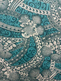 Polynesian Tribal Floral Fabric by the Yard – 45" Wide Poly Cotton Print | Hawaiian Island Tapa Pattern for Sewing, Crafts & Home Décor