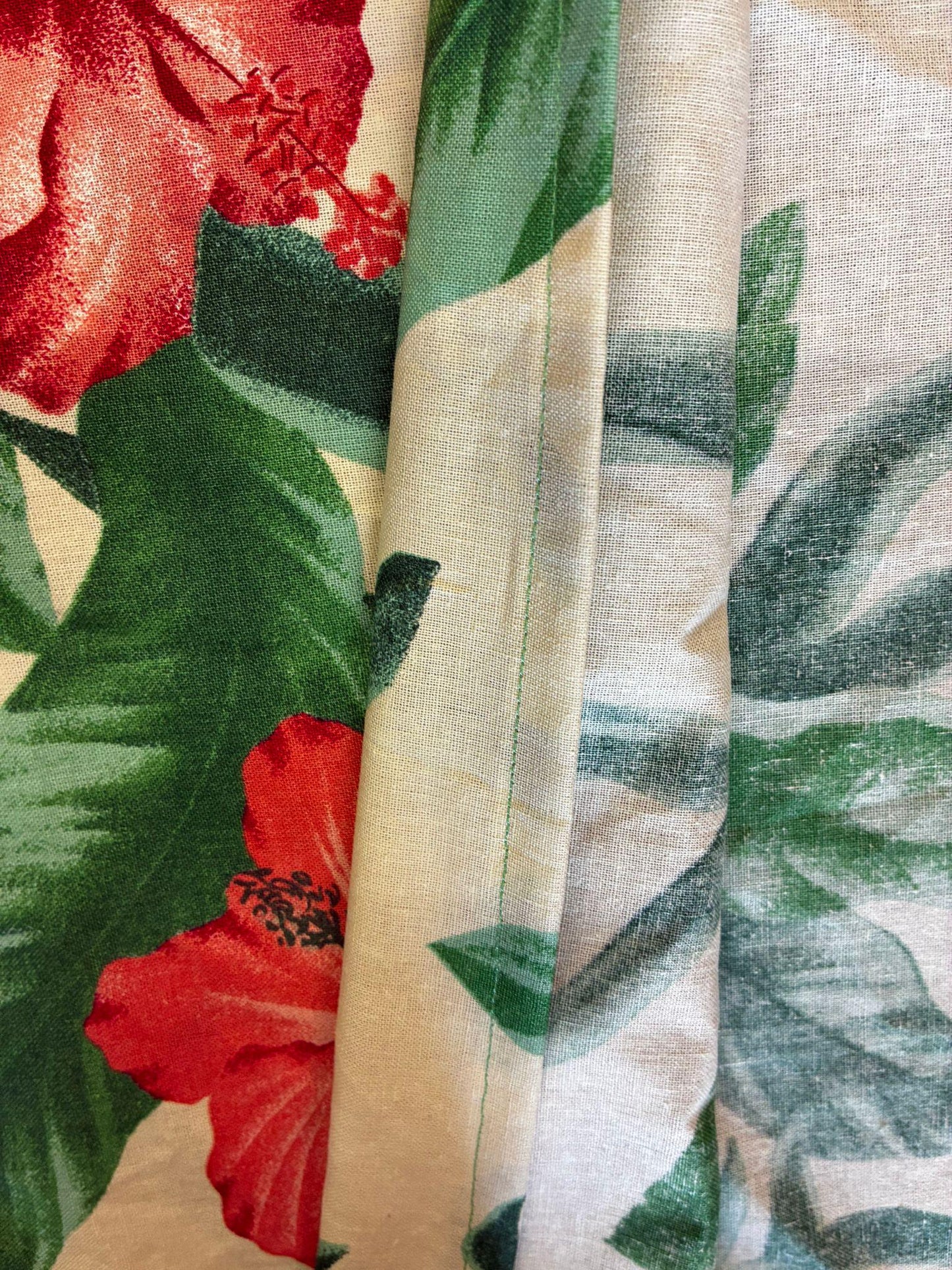 Tropical Beige Ei Lava Lava Sarong – Soft Poly Cotton | Handmade in USA | Unisex Wrap 70"x44" | Island Pareo for Any Occasion  | Gtex Fabrics