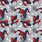 Marvel Comic’s Spiderman Toss 100% Cotton Fabric HD Licensed High Quality  | Gtex Fabrics