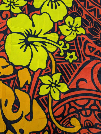 Roll, Bolt – Polynesian Elegance: 36″ Polyester Fabric with Poly Cotton Feel– Tropical and Floral Fusion- Made In Thailand – Wholesale Price  | Gtex Fabrics