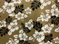 South Pacific Islander Flowers - Polynesian Fabric - Hibiscus Floral Design, Hawaiian - Sold by the Yard - Polyester Gabardine Fabric 60" | Gtex Fabrics