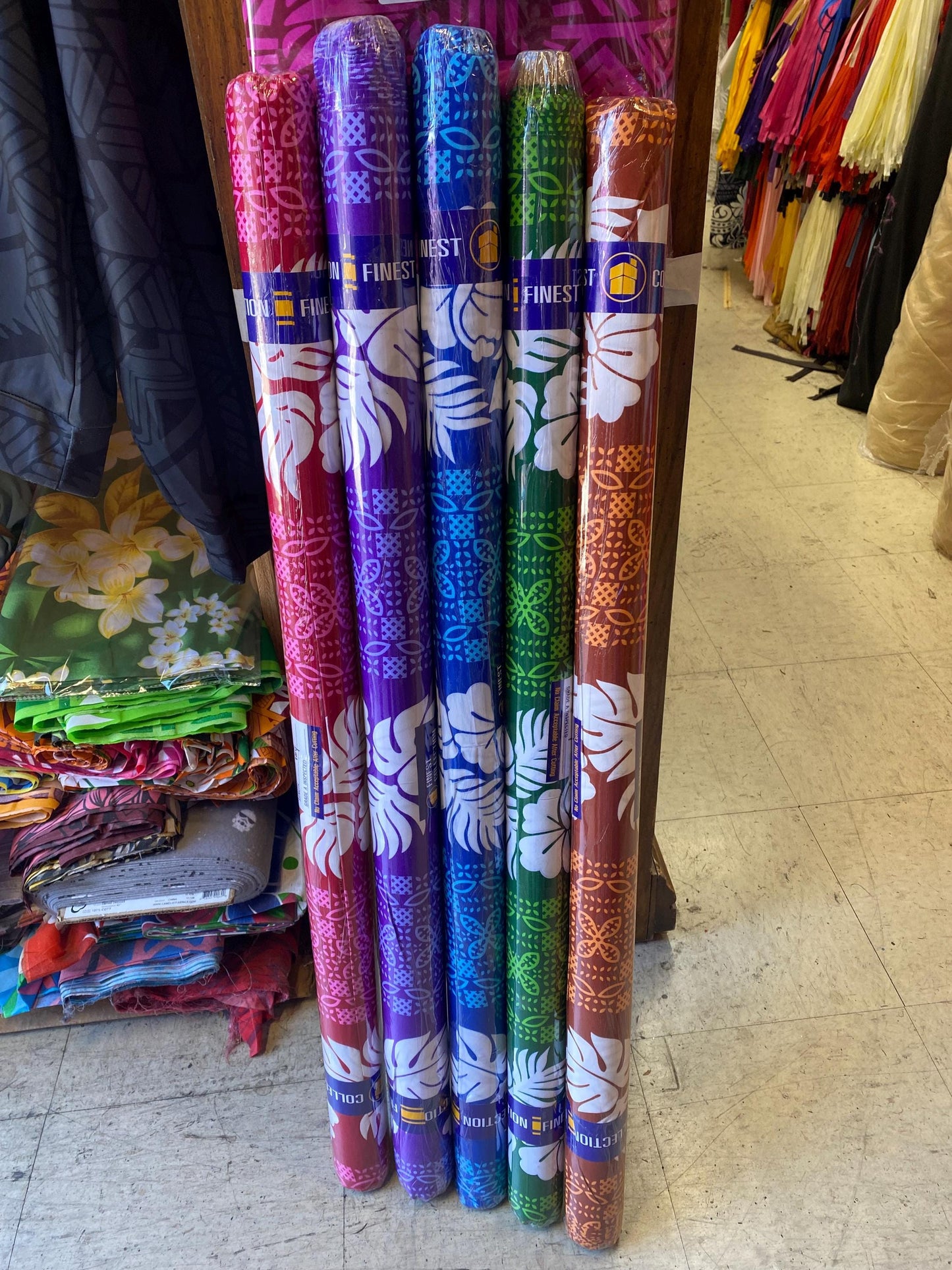 Polynesian Sua Fabric Bundle – 3 Rolls (10 Yards Each) – 36" Wide Polyester with Poly-Cotton Feel – Wholesale Pricing - Low Price - Assorted | Gtex Fabrics