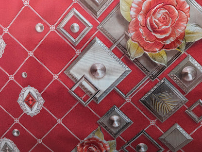 Premium Quality 54" Vinyl Table Cover Fabric, Lined, Flower Prints - By The Yard (No Felt Back) | Gtex Fabrics