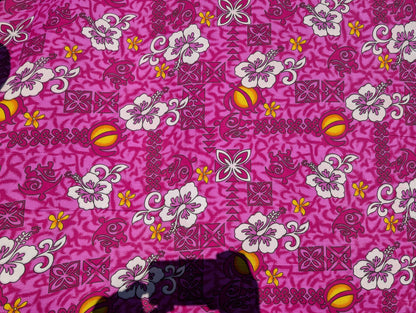Roll, Bolt - Polynesian Elegance: 36" Polyester Fabric with Poly Cotton Feel– Tropical and Floral Fusion- Made In Thailand - Wholesale Price | Gtex Fabrics