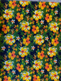 Polynesian Elegance: 36" Polyester Fabric with Poly Cotton Feel– Hawaiian and Floral Fusion- Made In Thailand - Low Price - Roll Wholesale | Gtex Fabrics