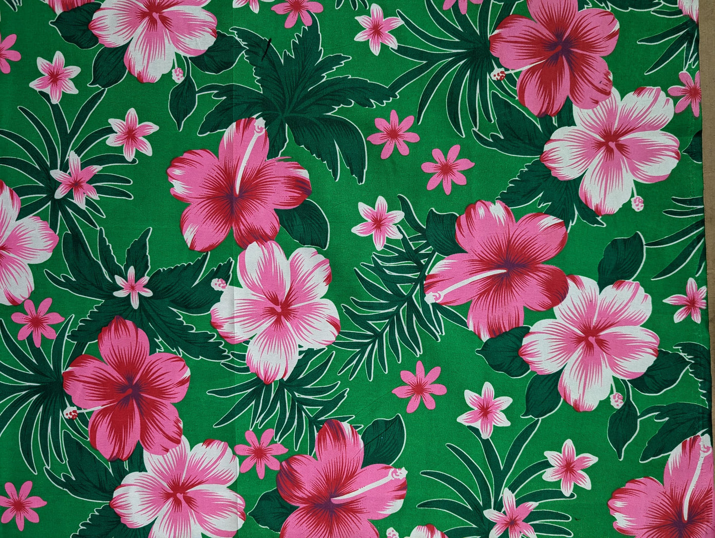 Polynesian Elegance: 36" Polyester Fabric with Poly Cotton Feel– Tropical and Floral Fusion- Vibrant Colors - Made In Thailand | Gtex Fabrics