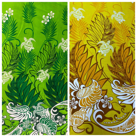 Polynesian Tapa Fabric - Tribal Hawaiian Cute and Unique Fabric Design - Sold by the Yard - Luxury Rayon Quality 45" | Gtex Fabrics