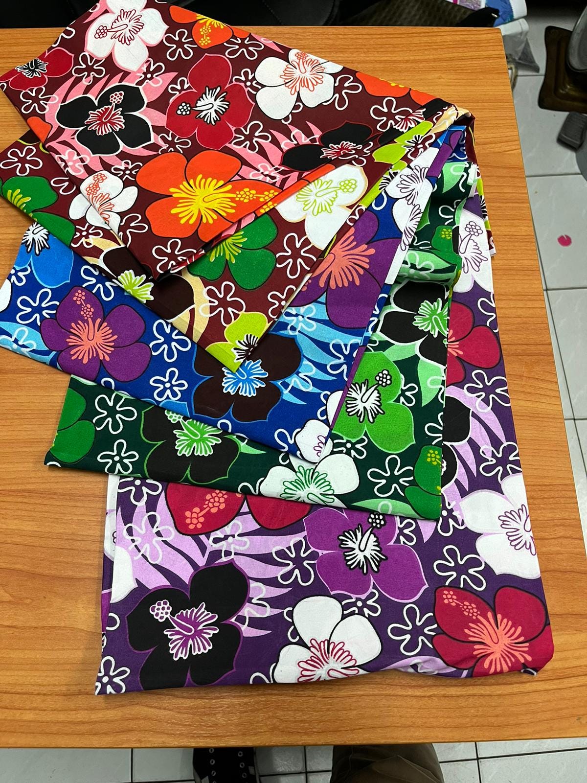 Polynesian Sua Fabric Bundle – 3 Rolls (10 Yards Each) – 36" Wide Polyester with Poly-Cotton Feel – Wholesale Pricing - Low Price - Assorted | Gtex Fabrics