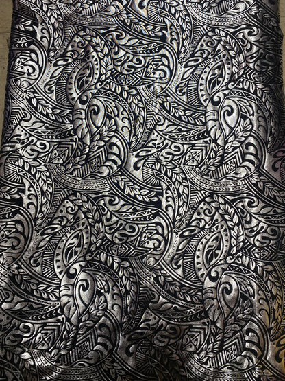 GTEX Collection- Exquisite Traditional Polynesian Samoan Tongan Hawaiian Tattoo Design  | Gtex Fabrics