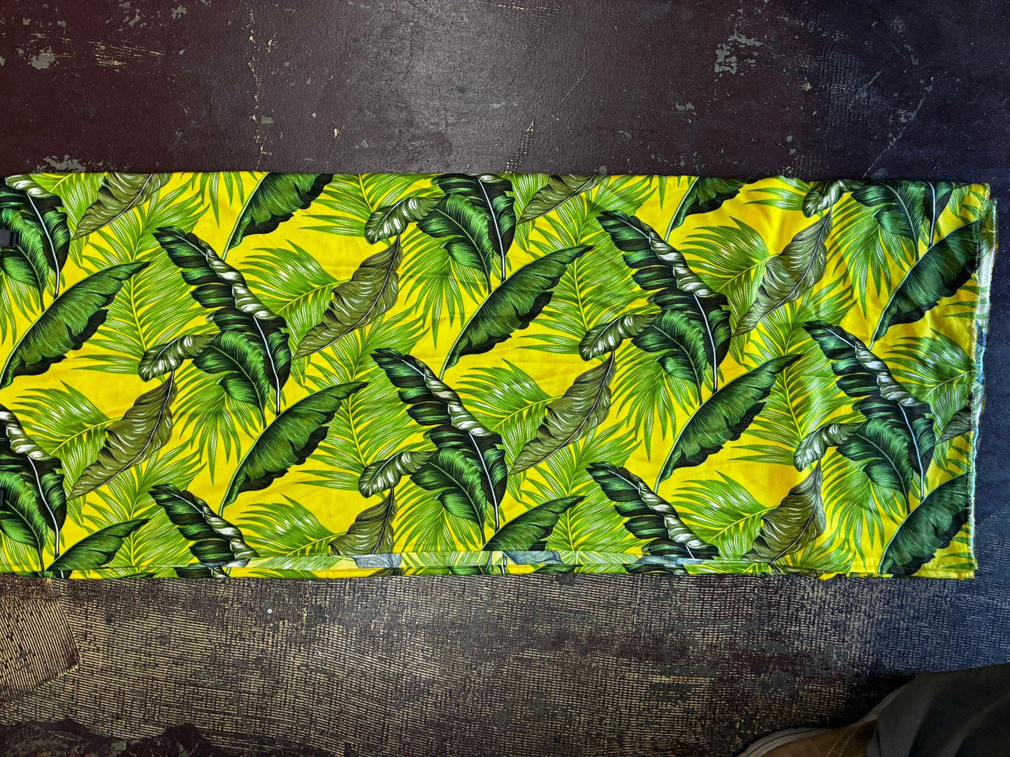 Yellow & Green Ei Lava Lava Sarong – 70"x44" Soft Poplin | Medium Weight | Unisex Pareo Wrap | Handmade in USA  | Gtex Fabrics