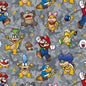 Nintendo Super Mario Bros - 100% Cotton Fabric By The Yard Novelty Fabric High Quality  | Gtex Fabrics