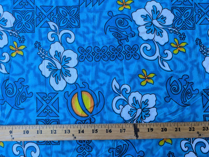 Roll, Bolt - Polynesian Elegance: 36" Polyester Fabric with Poly Cotton Feel– Tropical and Floral Fusion- Made In Thailand - Wholesale Price | Gtex Fabrics