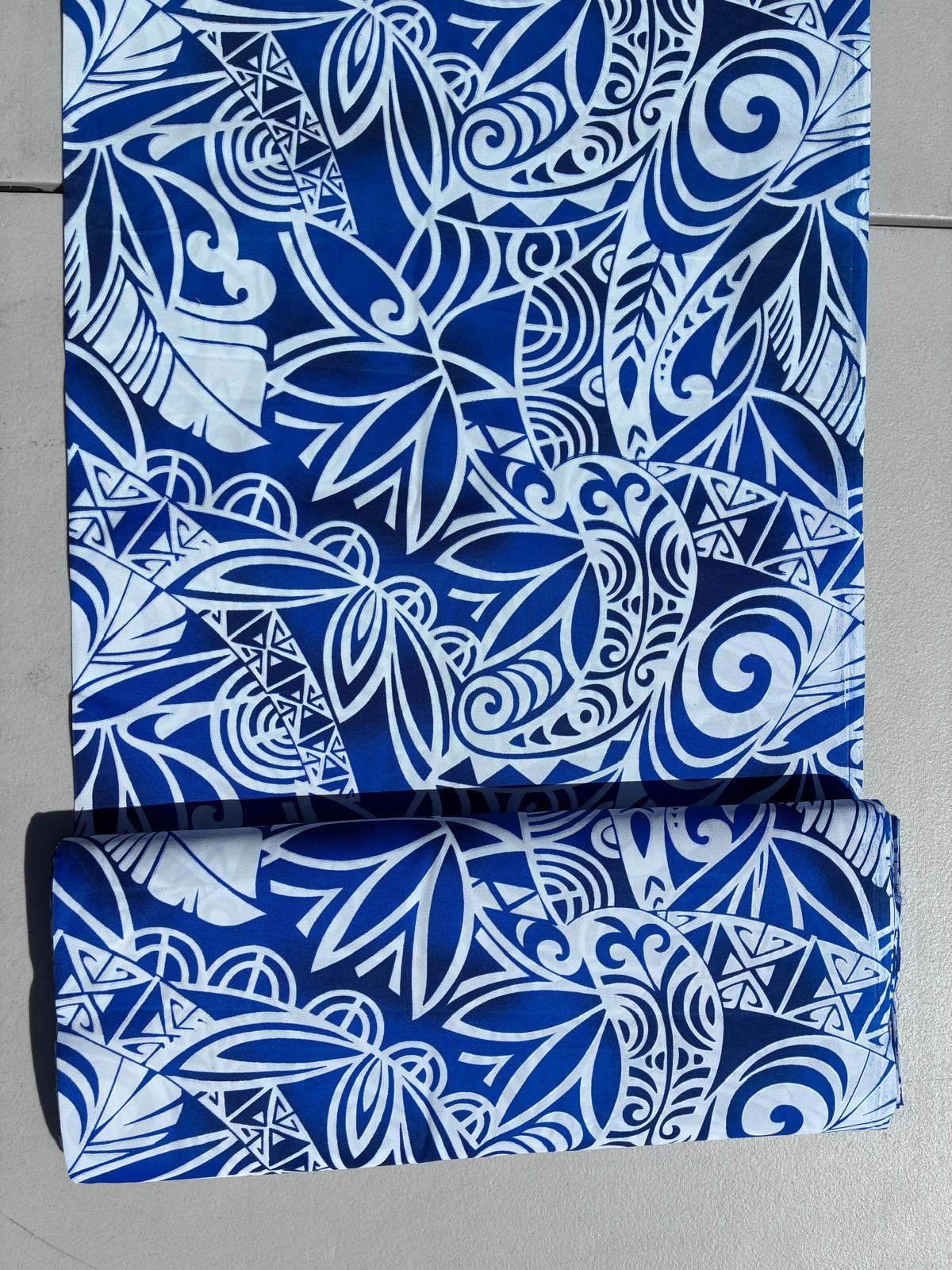 Tribal Collection- Polynesian Elegance: 36" Polyester Fabric with Poly Cotton Feel – Exquisite Design - Vibrant Colors - Wholesale Price  | Gtex Fabrics