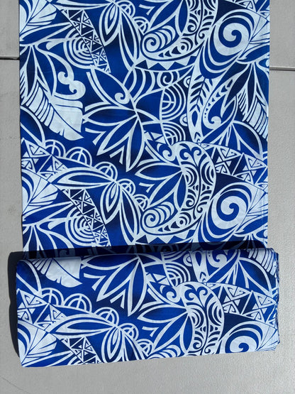 Tribal Collection- Polynesian Elegance: 36" Polyester Fabric with Poly Cotton Feel – Exquisite Design - Vibrant Colors - Wholesale Price  | Gtex Fabrics
