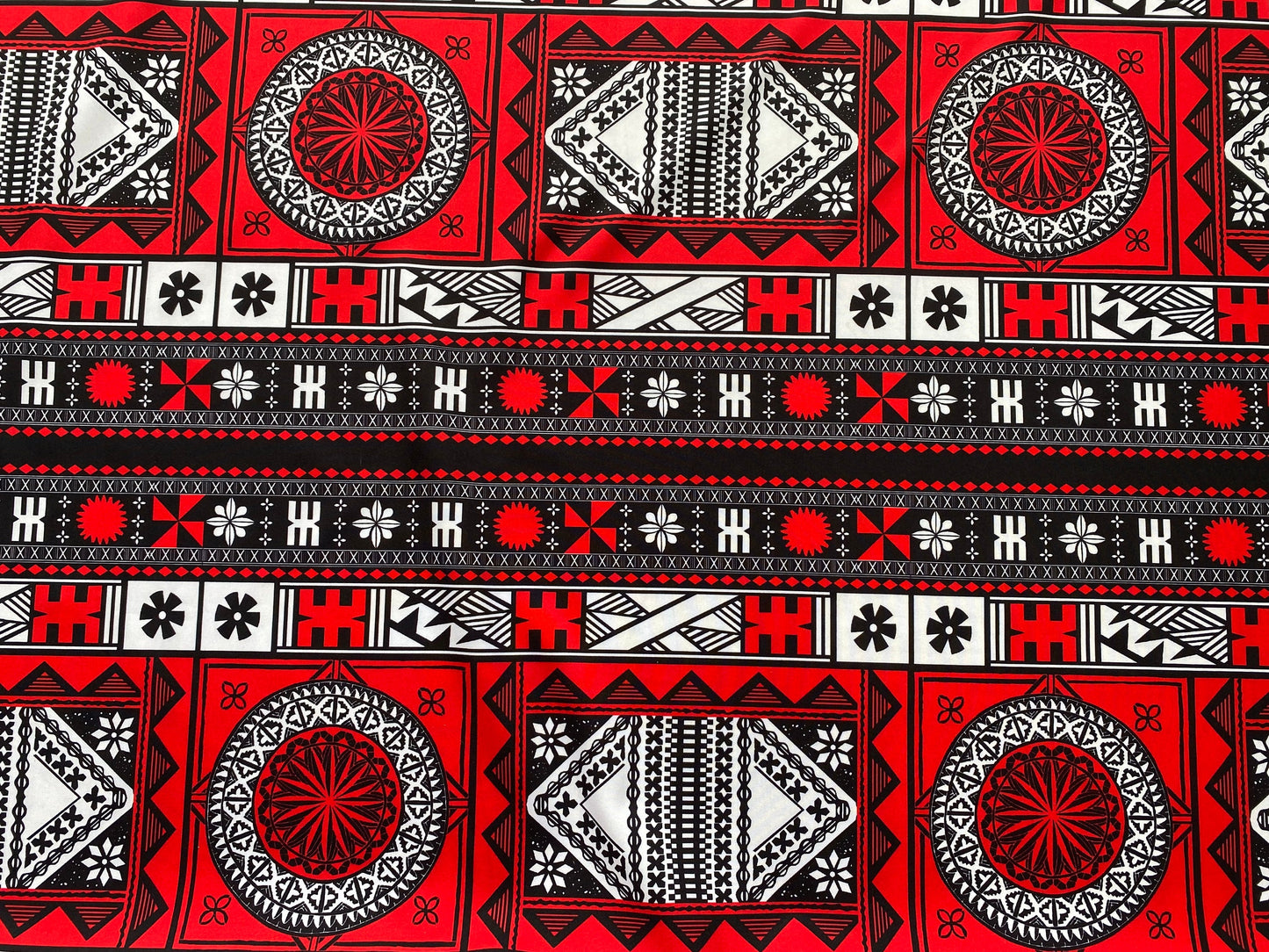 New Fijian Tapa Block Print Fabric - Polynesian Design - Peach Skin Fabric- by the Yard 58" Wide - Fiji Material |Solid Medium Satin Fabric, Charmeuse, Costume, Lining, Décor, Apparel & Fashion Fabric | Gtex Fabrics