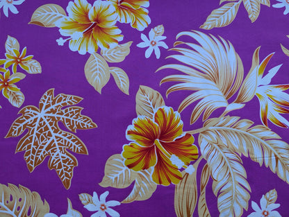 Roll, Bolt - Polynesian Elegance: 36" Polyester Fabric with Poly Cotton Feel– Tropical and Floral Fusion - Vibrant Colors - Wholesale Price  | Gtex Fabrics