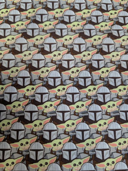 Disney Star Wars - Mandalorian The Child Baby YODA Toss 100% Quilting Cotton Fabric by The Yard | Gtex Fabrics